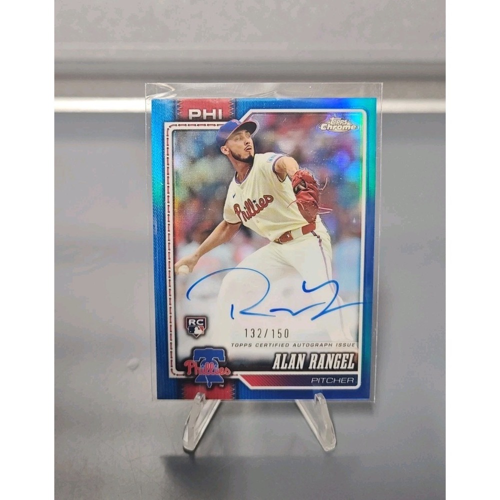 Topps 2026 Chrome Alan Rangel RC Auto #RA-AR /150 Philadelphia Phillies
